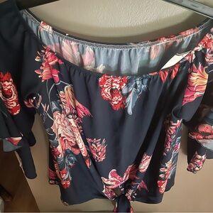 Floral Off-Shoulder Women's Top